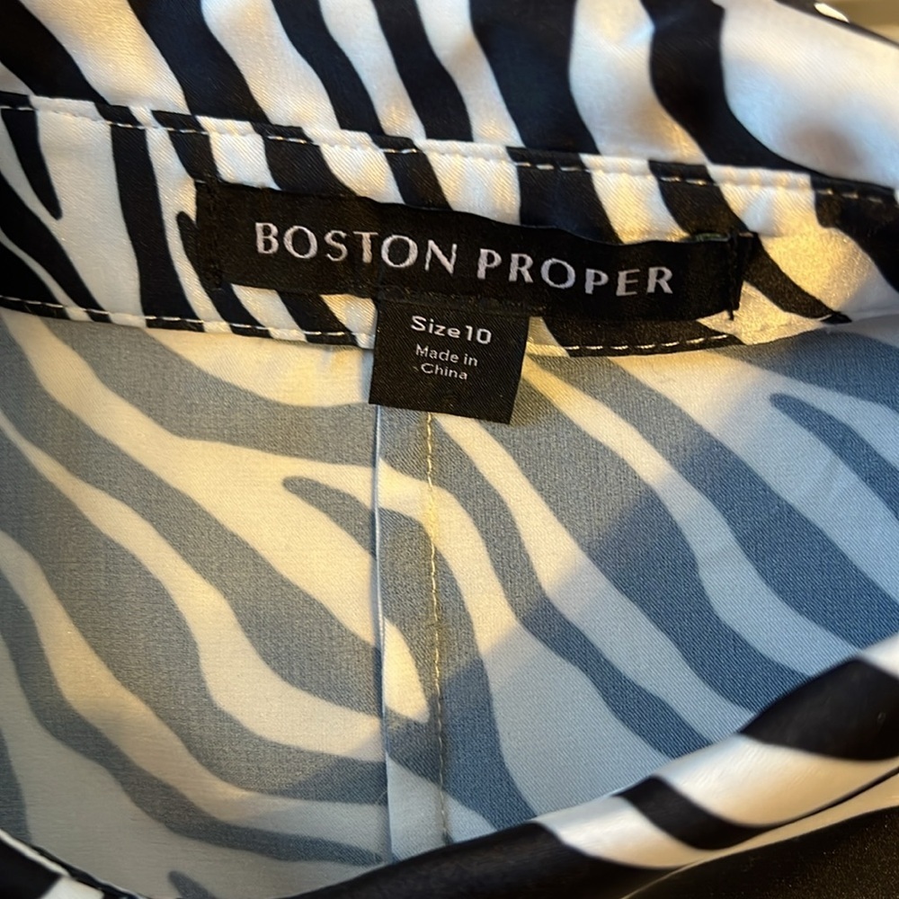 Boston ProperZebra Print Blouse 10 - Picture 5 of 7